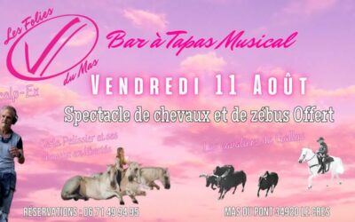VENDREDI 11 AOUT : SOIREE SPECTACLE !